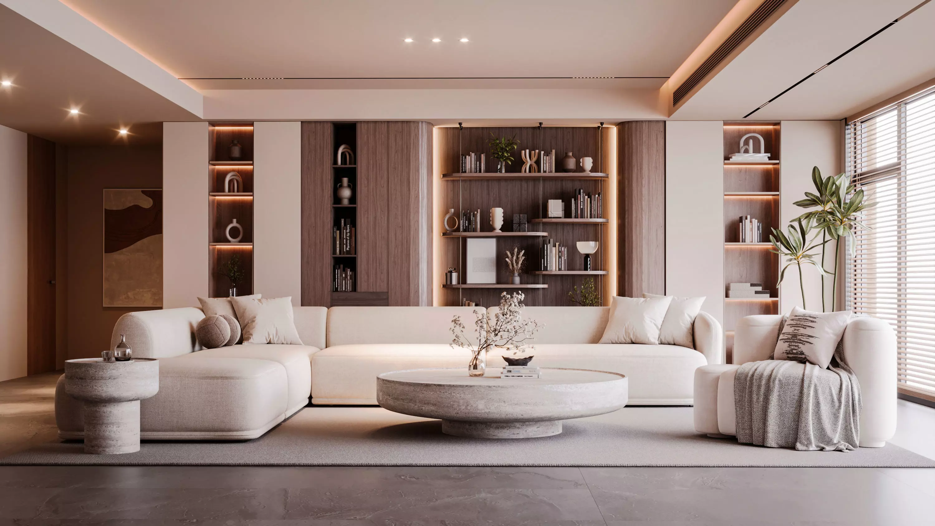 Modern Living Room 3D model_0