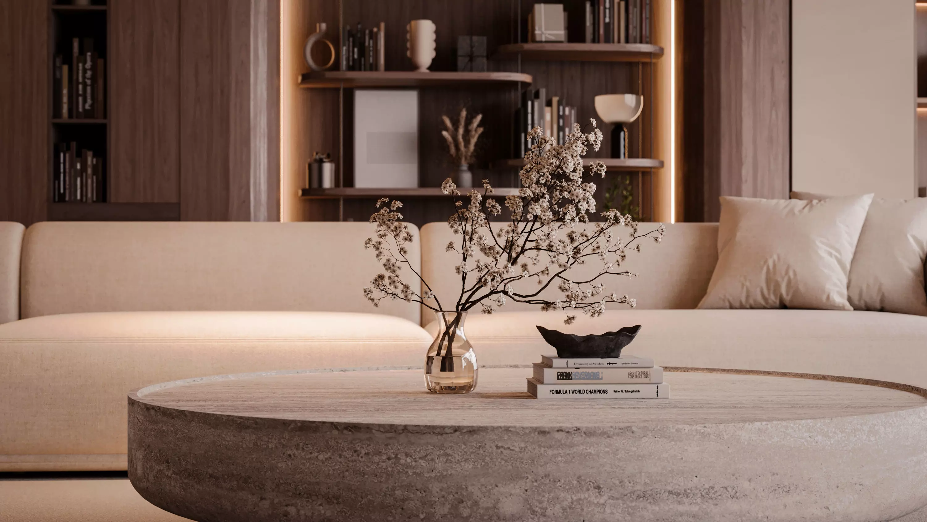 Modern Living Room 3D model_1