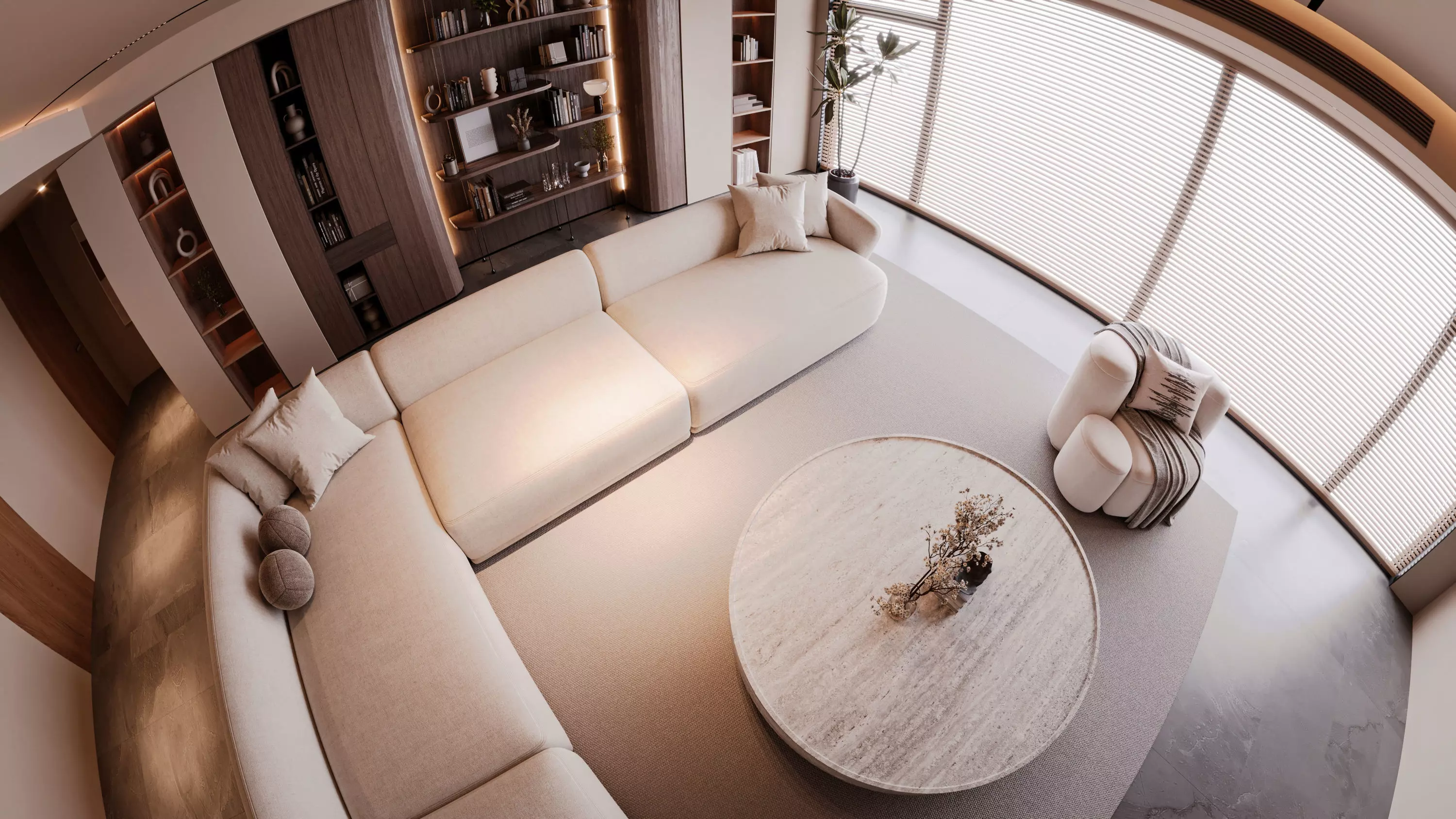 Modern Living Room 3D model_4