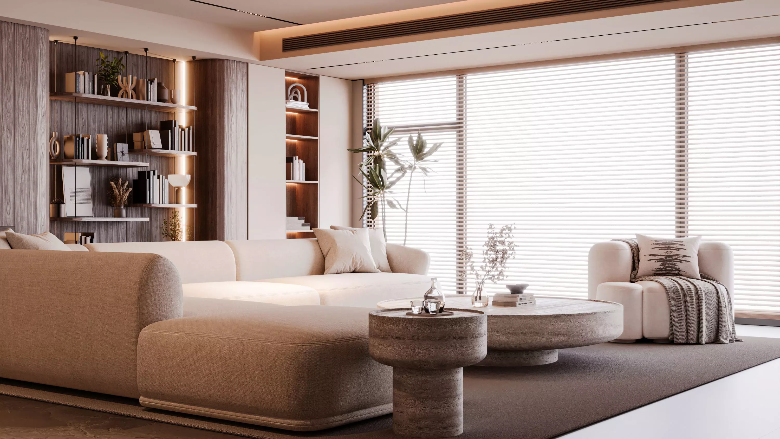 Modern Living Room 3D model_2