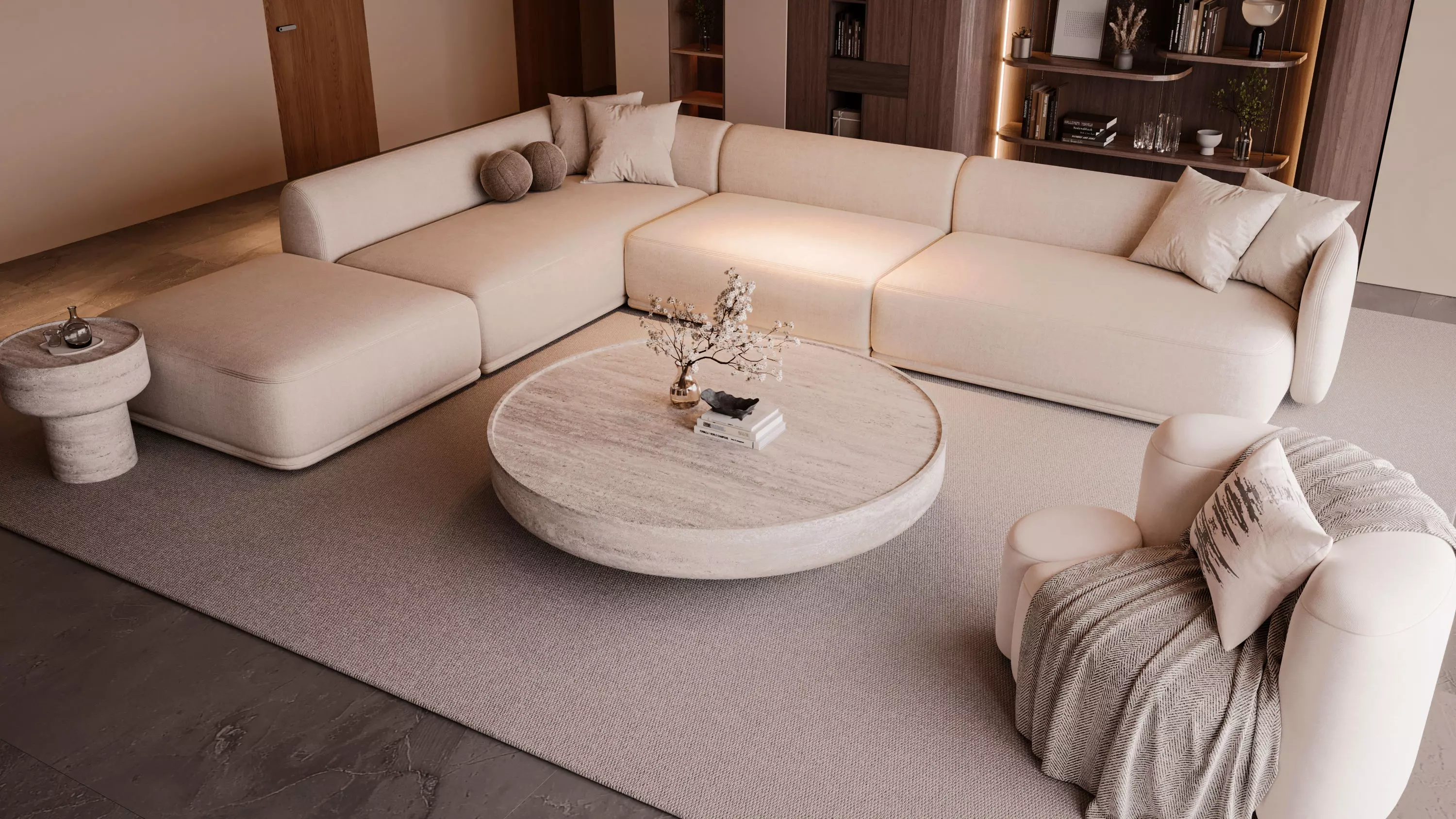 Modern Living Room 3D model_8