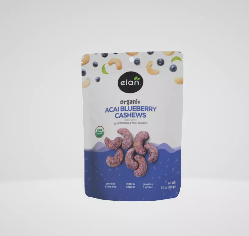 Elan Organic Acai Blueberry IEF31 Cashews Low-poly 3D model_4