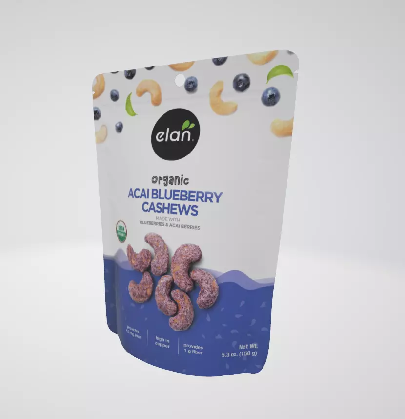 Elan Organic Acai Blueberry IEF31 Cashews Low-poly 3D model_1