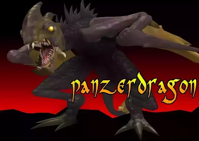 Panzer Dragoon Low-poly 3D model