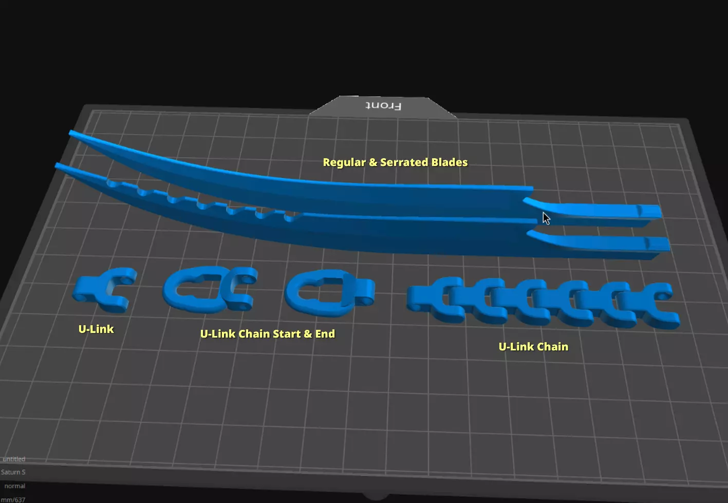 Nightmare Blade Prosthetic 3D print model_16