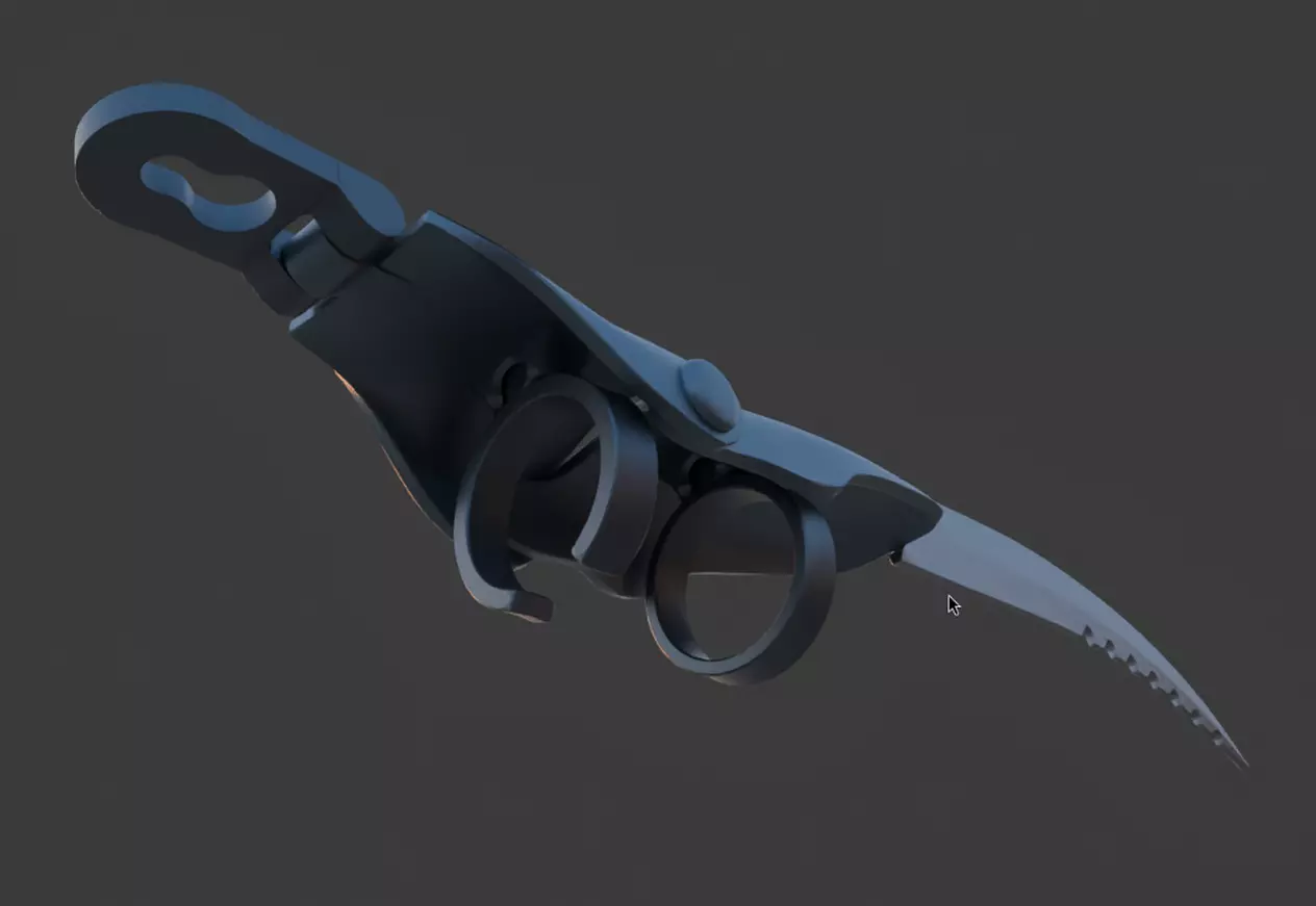 Nightmare Blade Prosthetic 3D print model_12