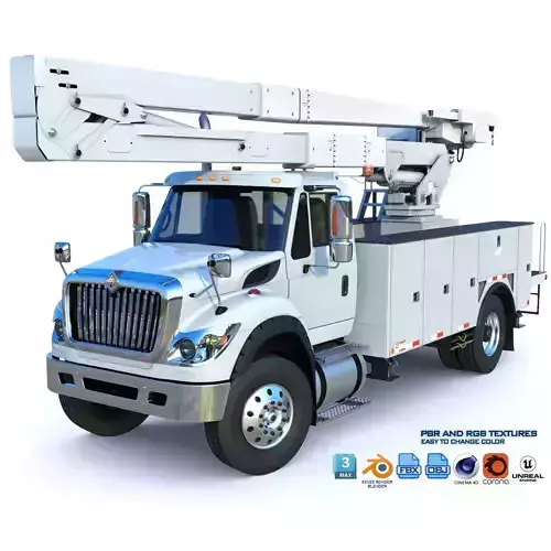  International 7600 Bucket Truck - Boom Truck