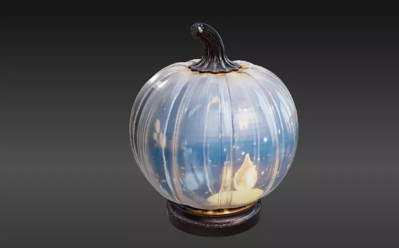 Jack-O-Lantern Pumpkin Lantern 3D Model Halloween 3D Printable 3D print model_8