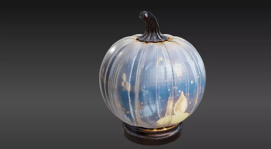 Jack-O-Lantern Pumpkin Lantern 3D Model Halloween 3D Printable 3D print model_10