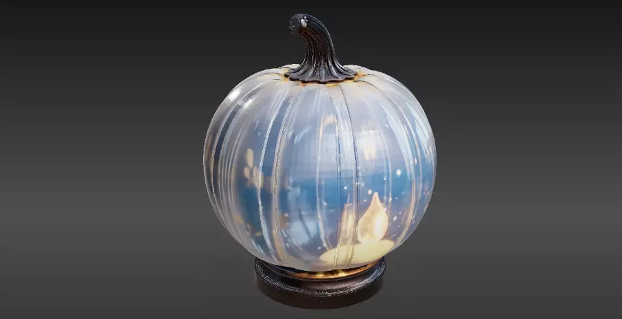 Jack-O-Lantern Pumpkin Lantern 3D Model Halloween 3D Printable 3D print model_9