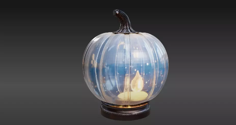 Jack-O-Lantern Pumpkin Lantern 3D Model Halloween 3D Printable 3D print model_6