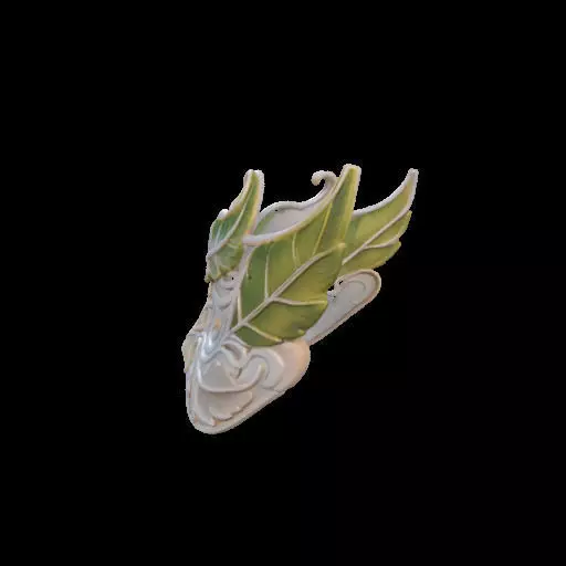 Venetian Leaf Mask 3D print model_15