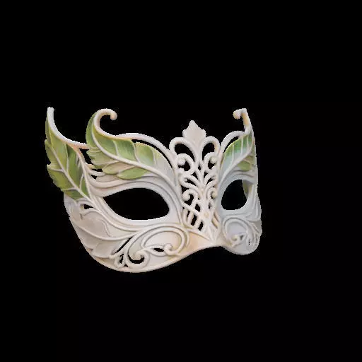 Venetian Leaf Mask 3D print model_13