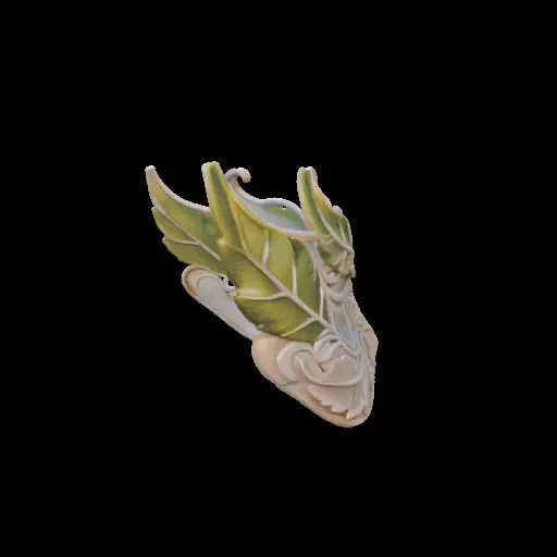 Venetian Leaf Mask 3D print model_30