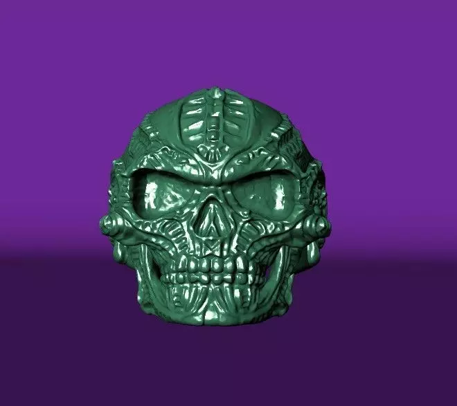 Skull Ring 3D Model for Printing and Jewelry Design 3D print model_4