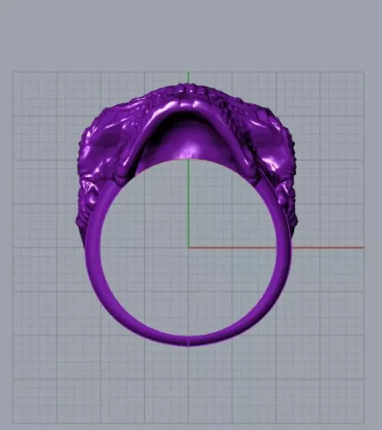 Skull Ring 3D Model for Printing and Jewelry Design 3D print model_6