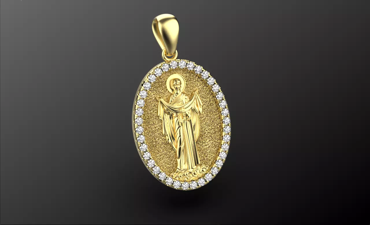 Pendant Maria  3D print model_1