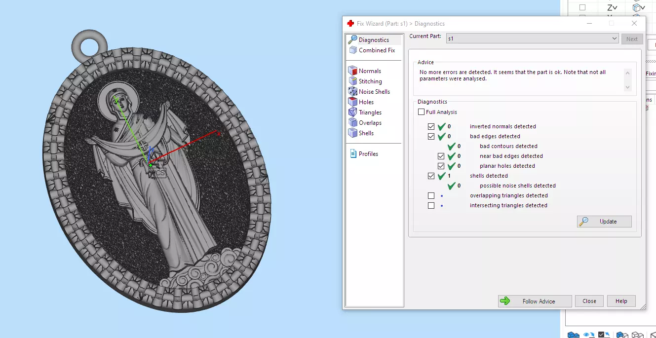 Pendant Maria  3D print model_6