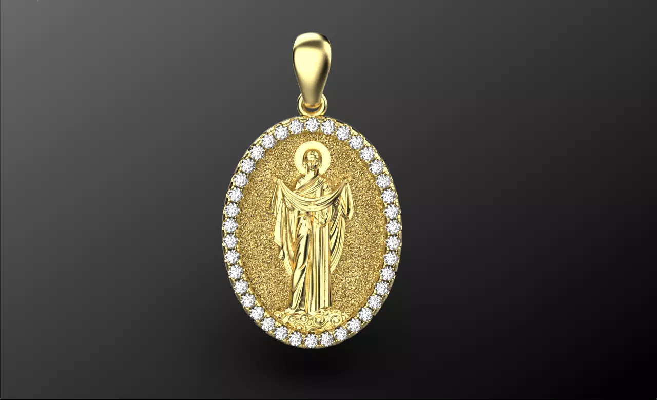 Pendant Maria  3D print model_0