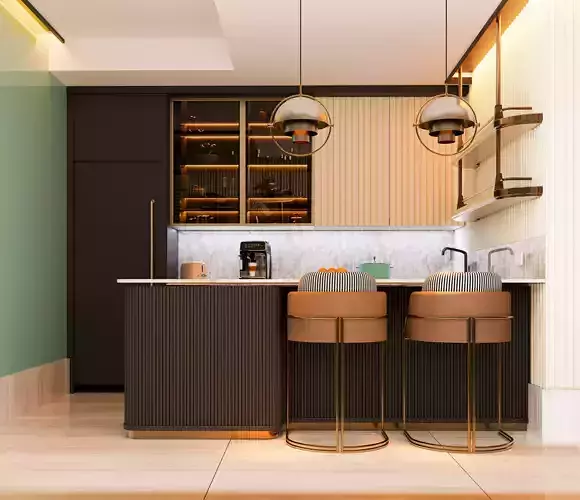modern office kitchen