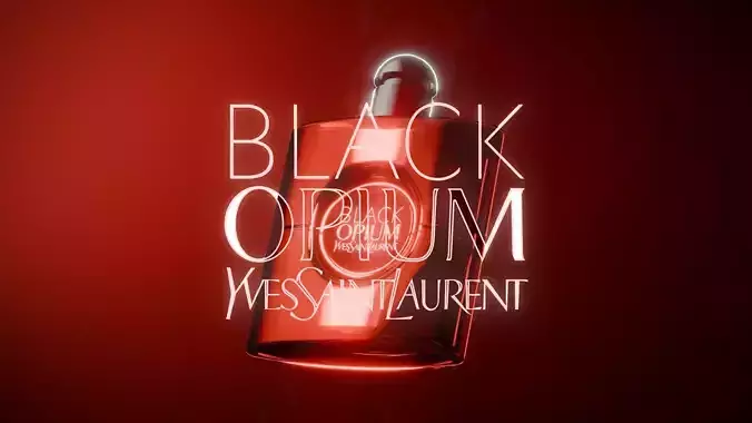 YSL Black Opium Fragrance Free 3D Model  Free low-poly 3D model