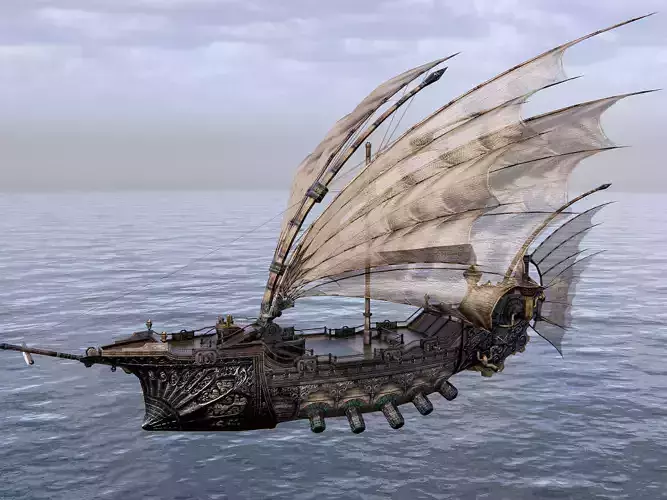 Fantasy Flying Ship