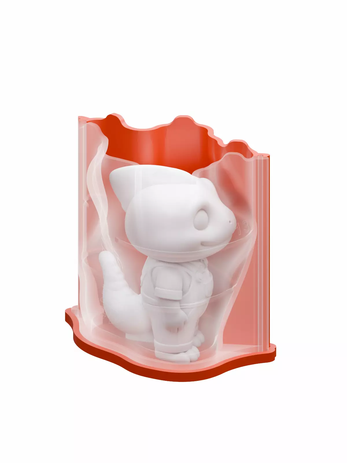 3D Printable Mold Master Iguana Standing 3D print model_0