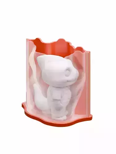 3D Printable Mold Master Iguana Standing