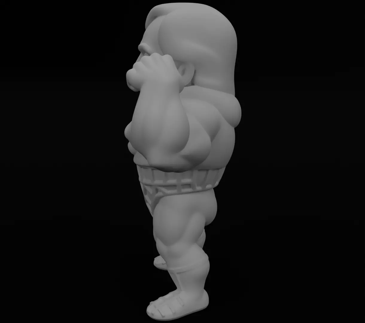 Gelato Chocolato 3D Brainrot Ice Cream Figurine for print 3D print model_6