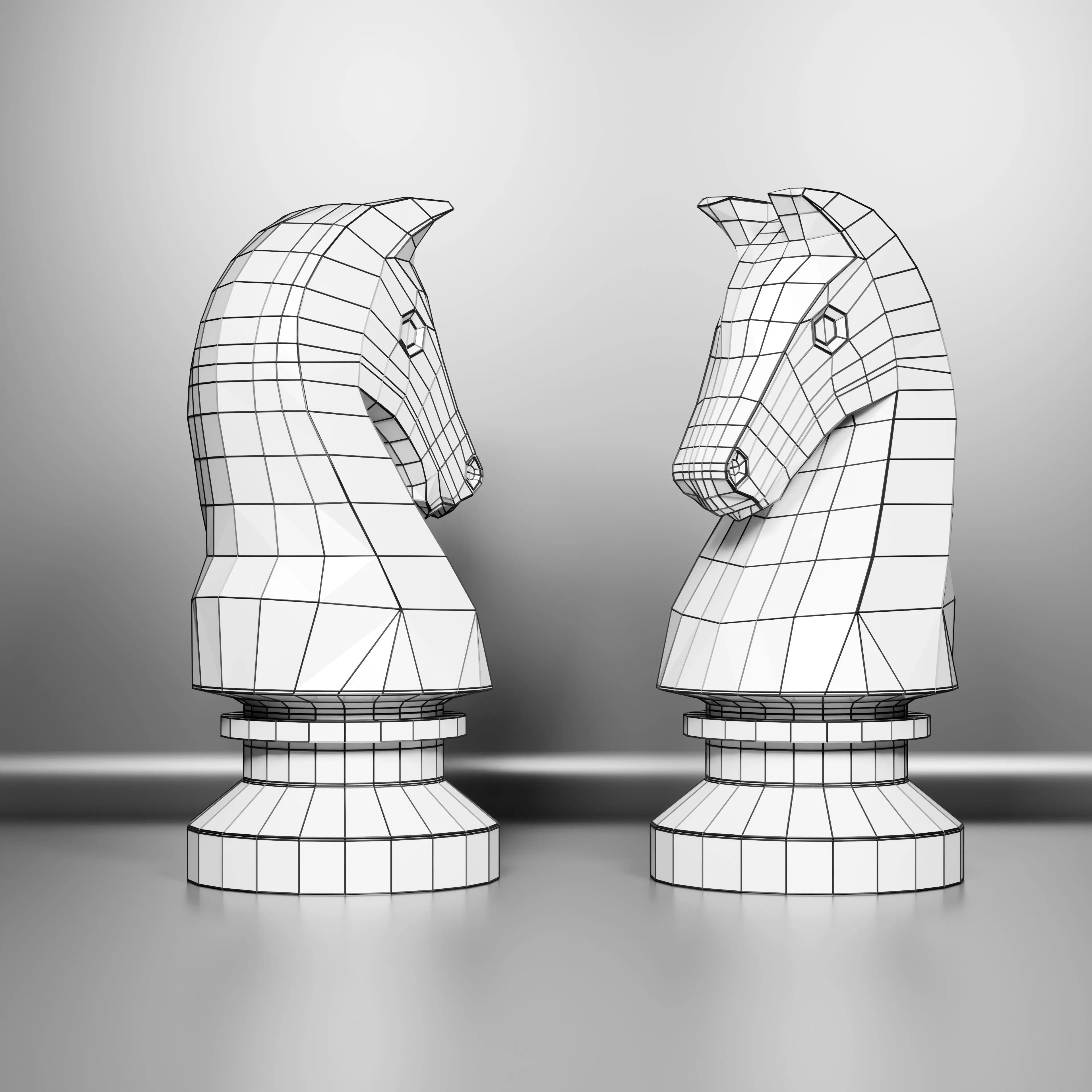 Nova Knight Chess Piece 3D print model_7