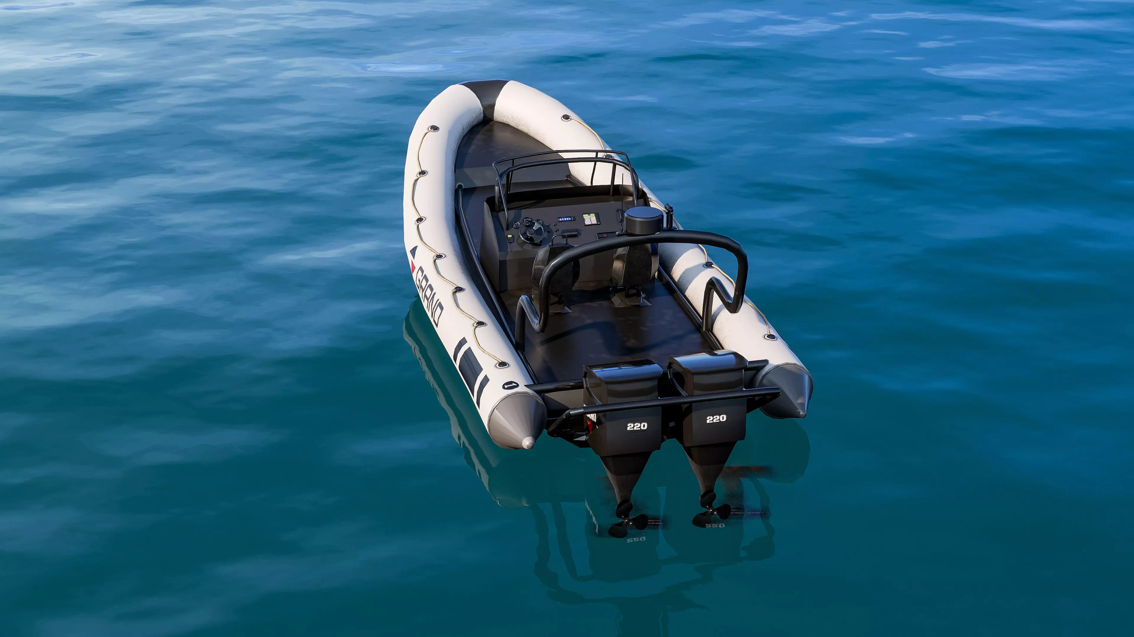 Inflatable boat 3D model_19