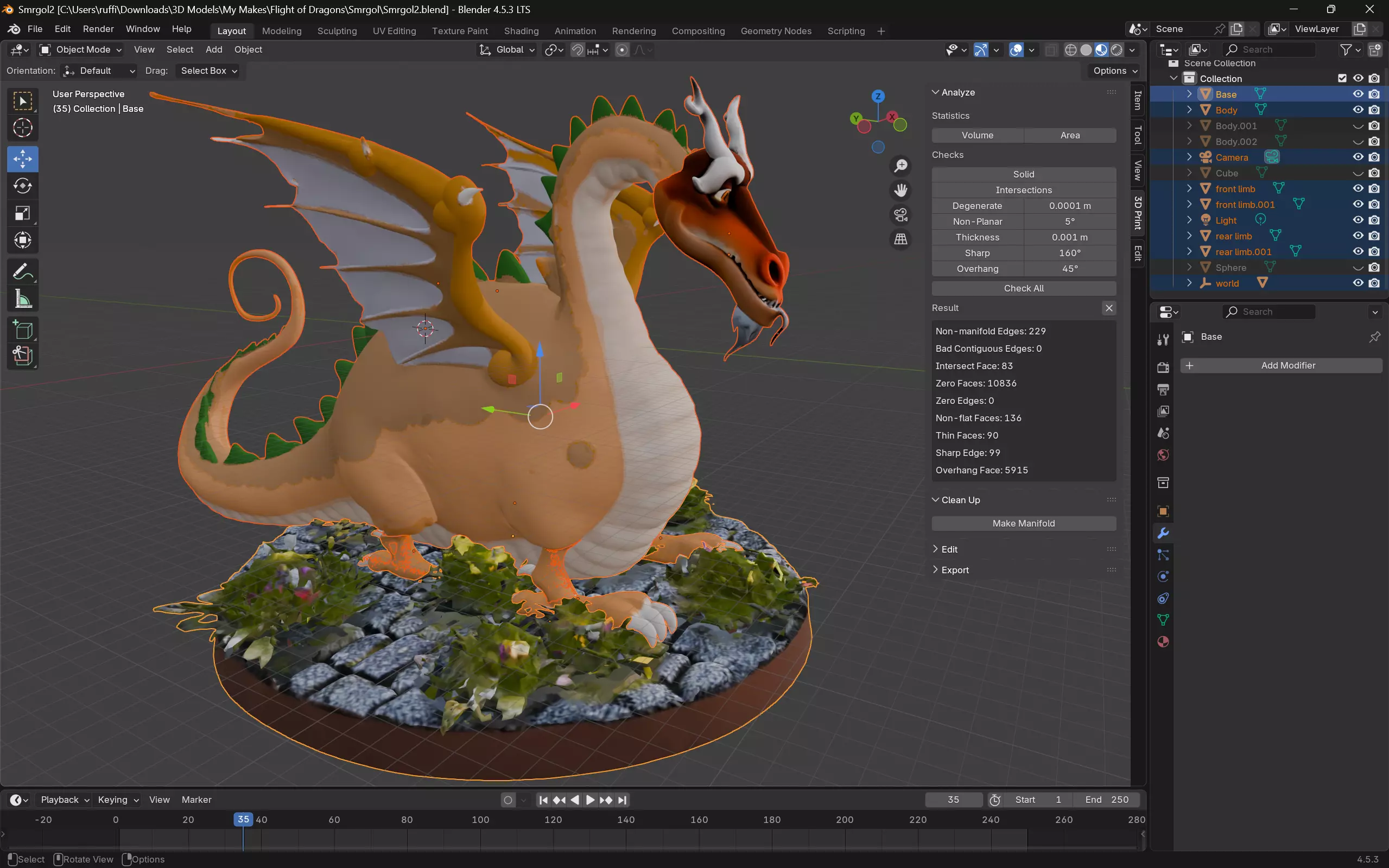 Smrgl The Flight of Dragons 3D print model_1