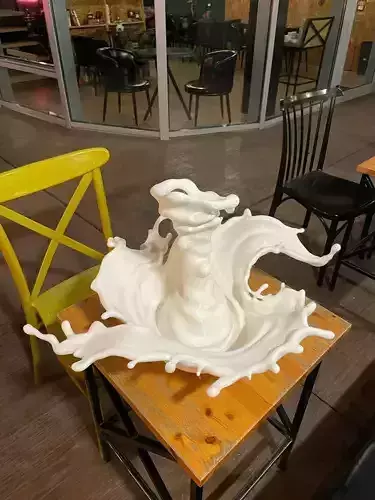  Splash Vase - 3D Printable Decorative Model