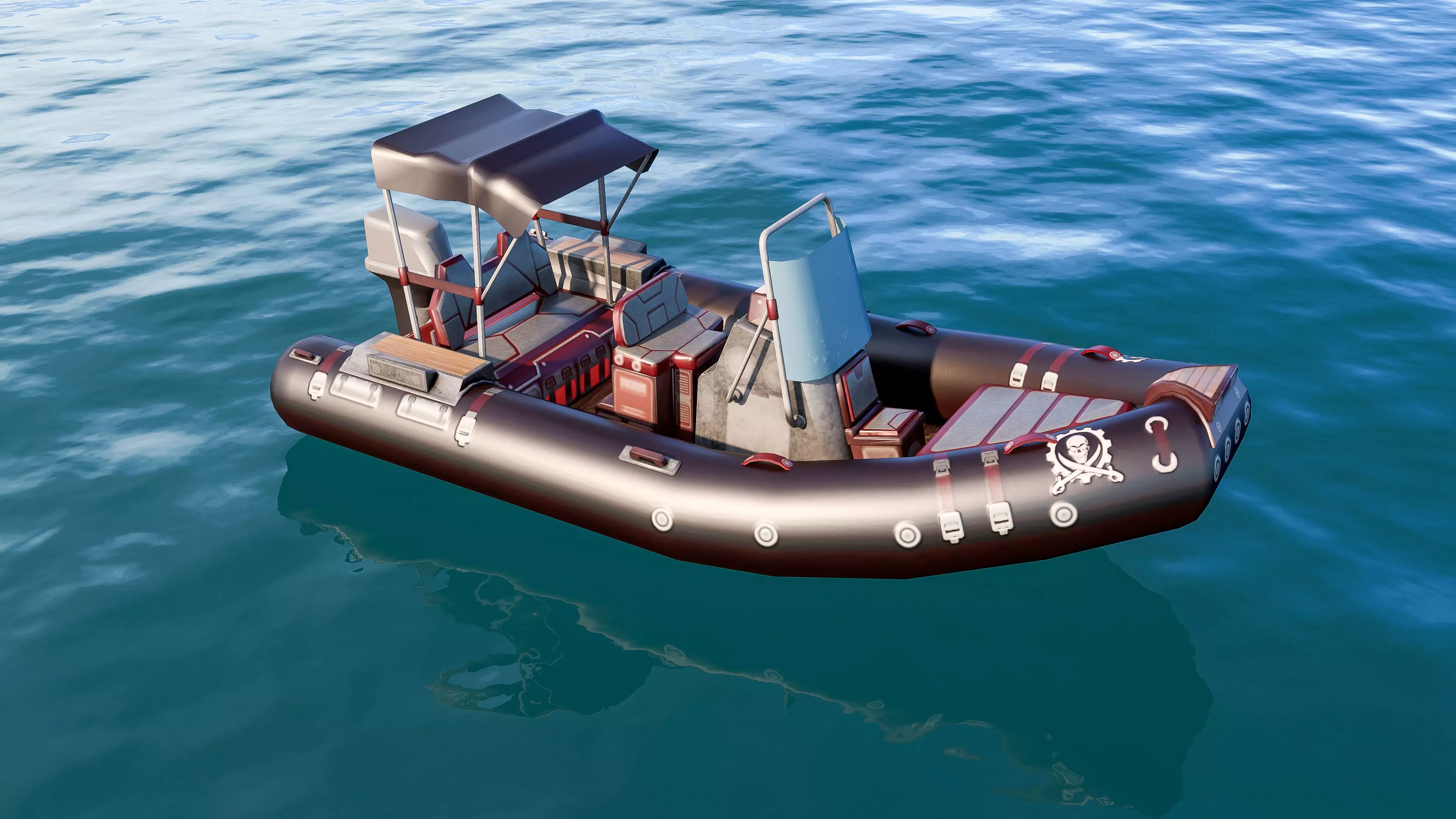 Inflatable boats collection 3D model_5