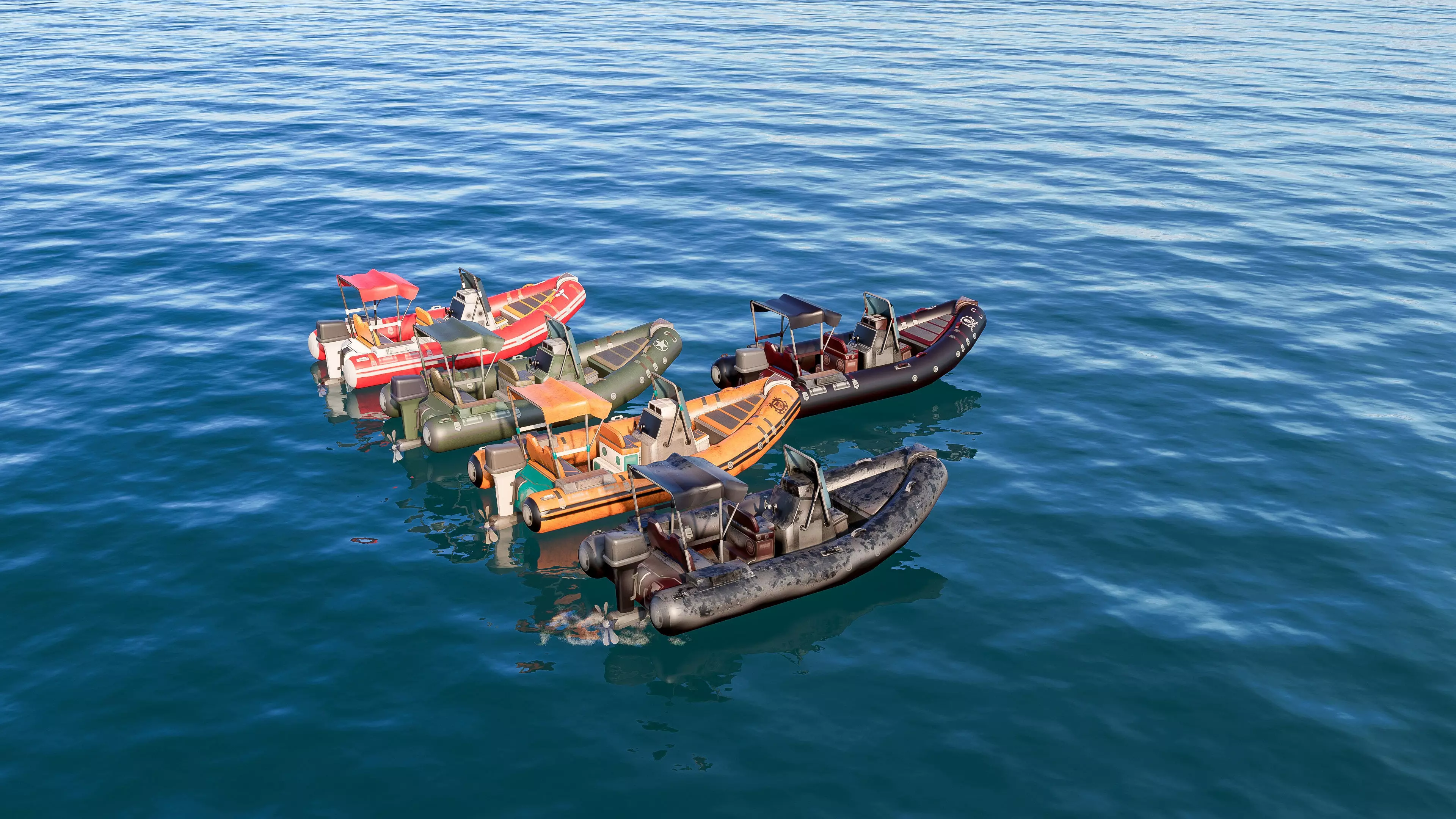 Inflatable boats collection 3D model_18