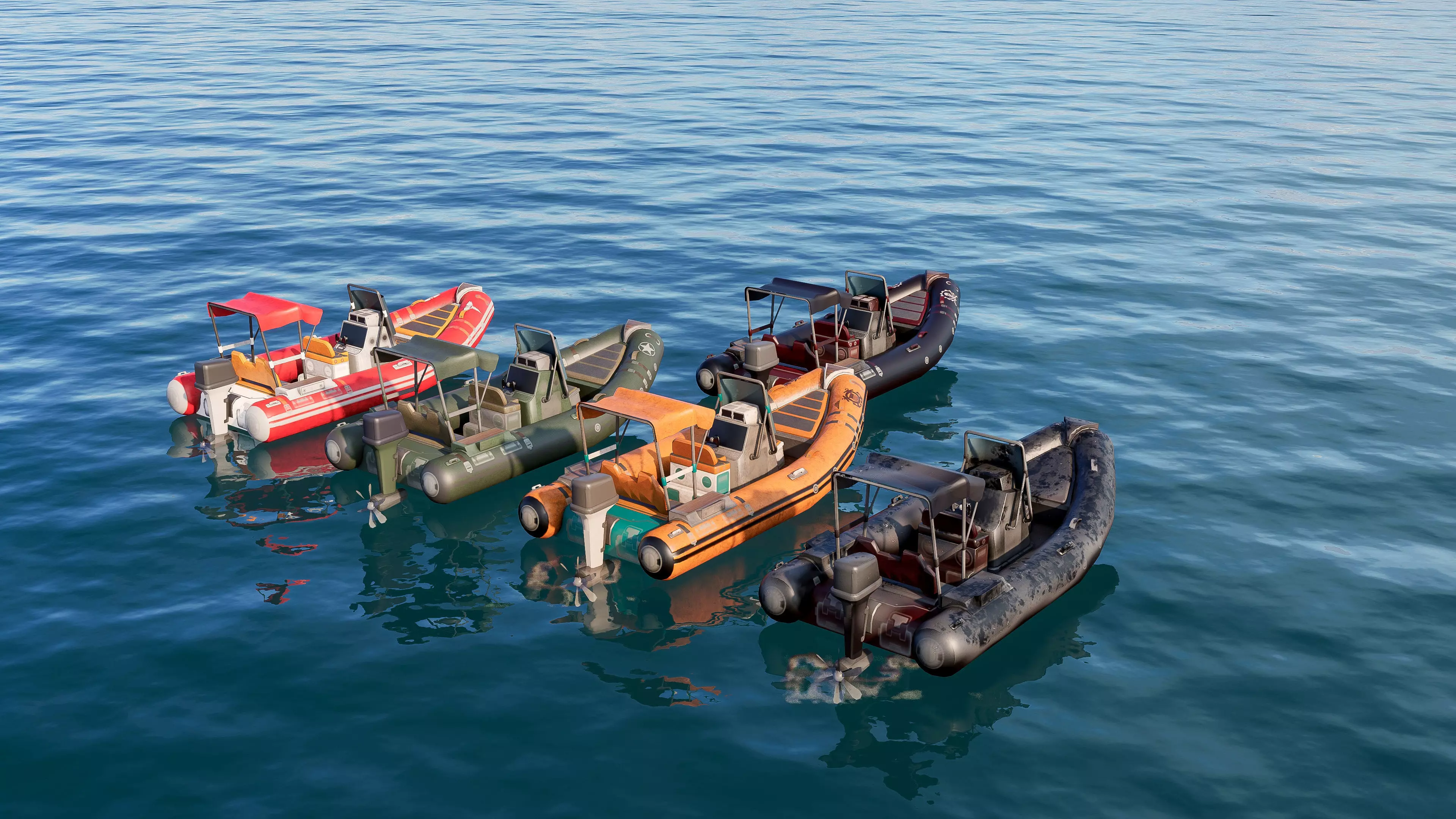 Inflatable boats collection 3D model_10