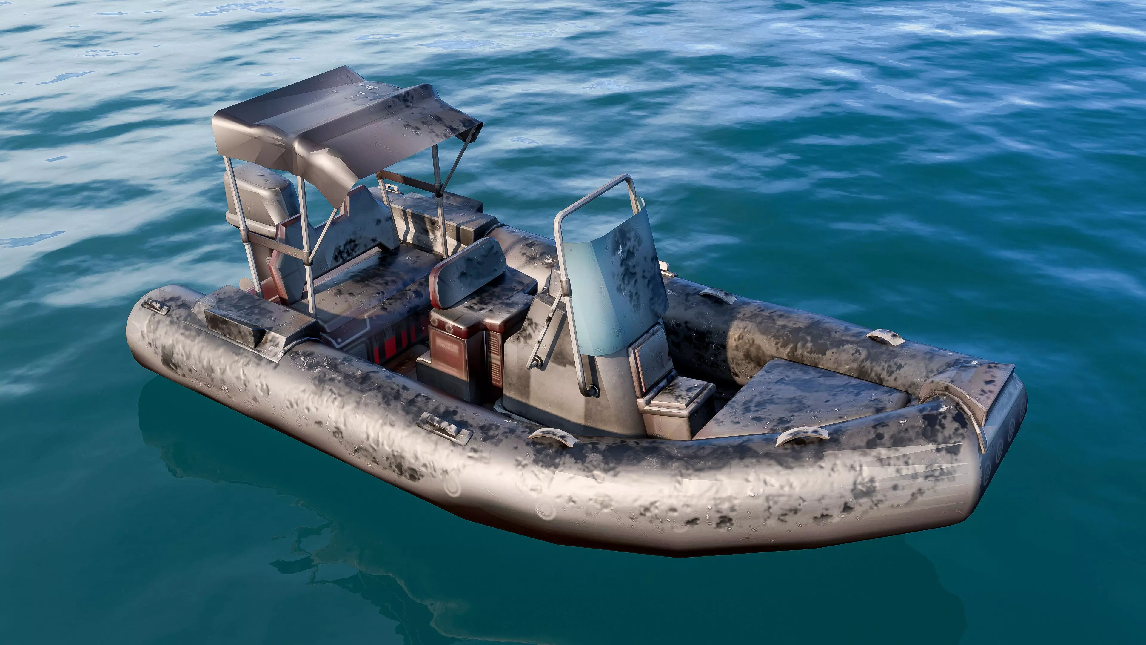 Inflatable boats collection 3D model_6