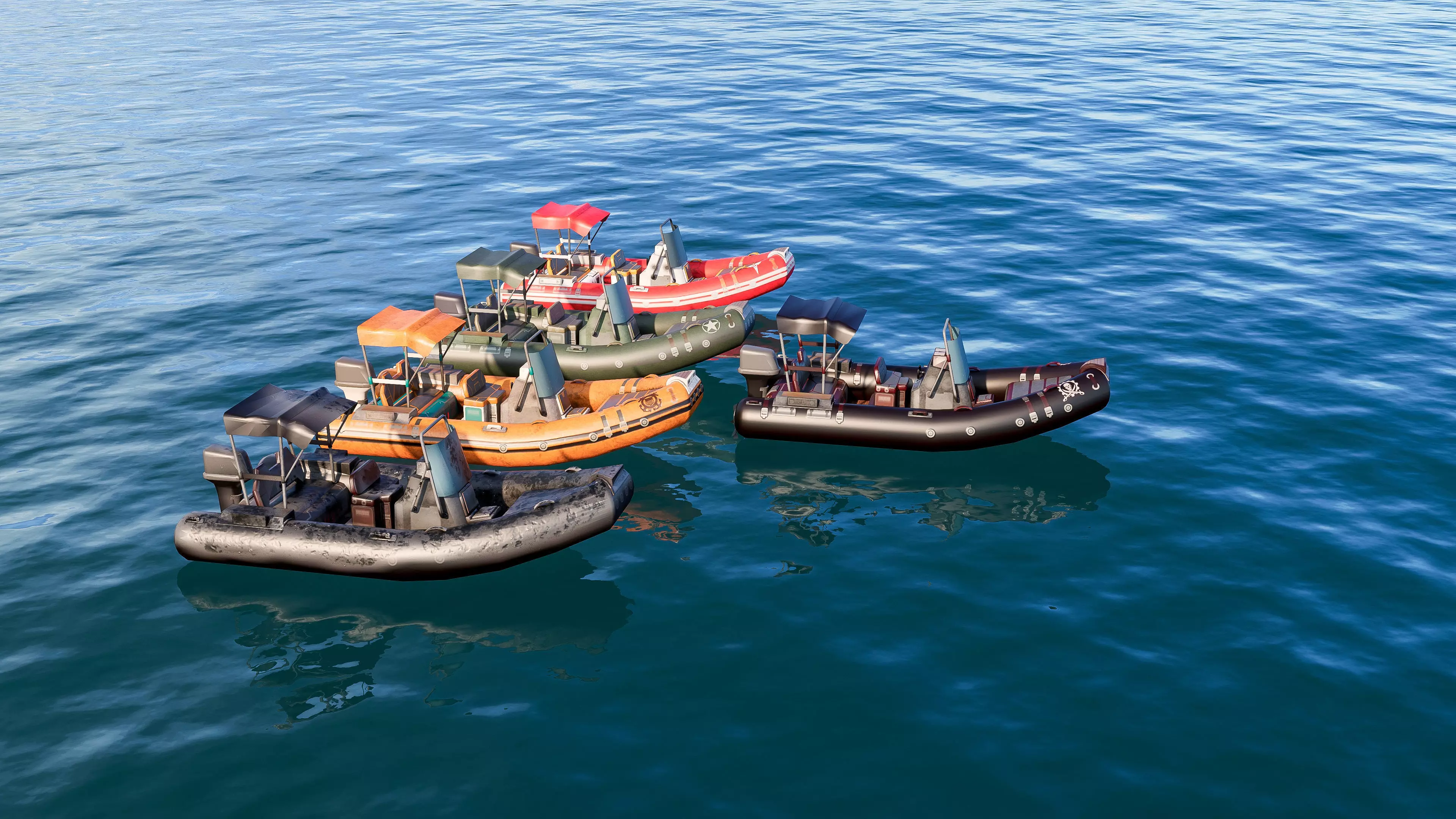 Inflatable boats collection 3D model_17