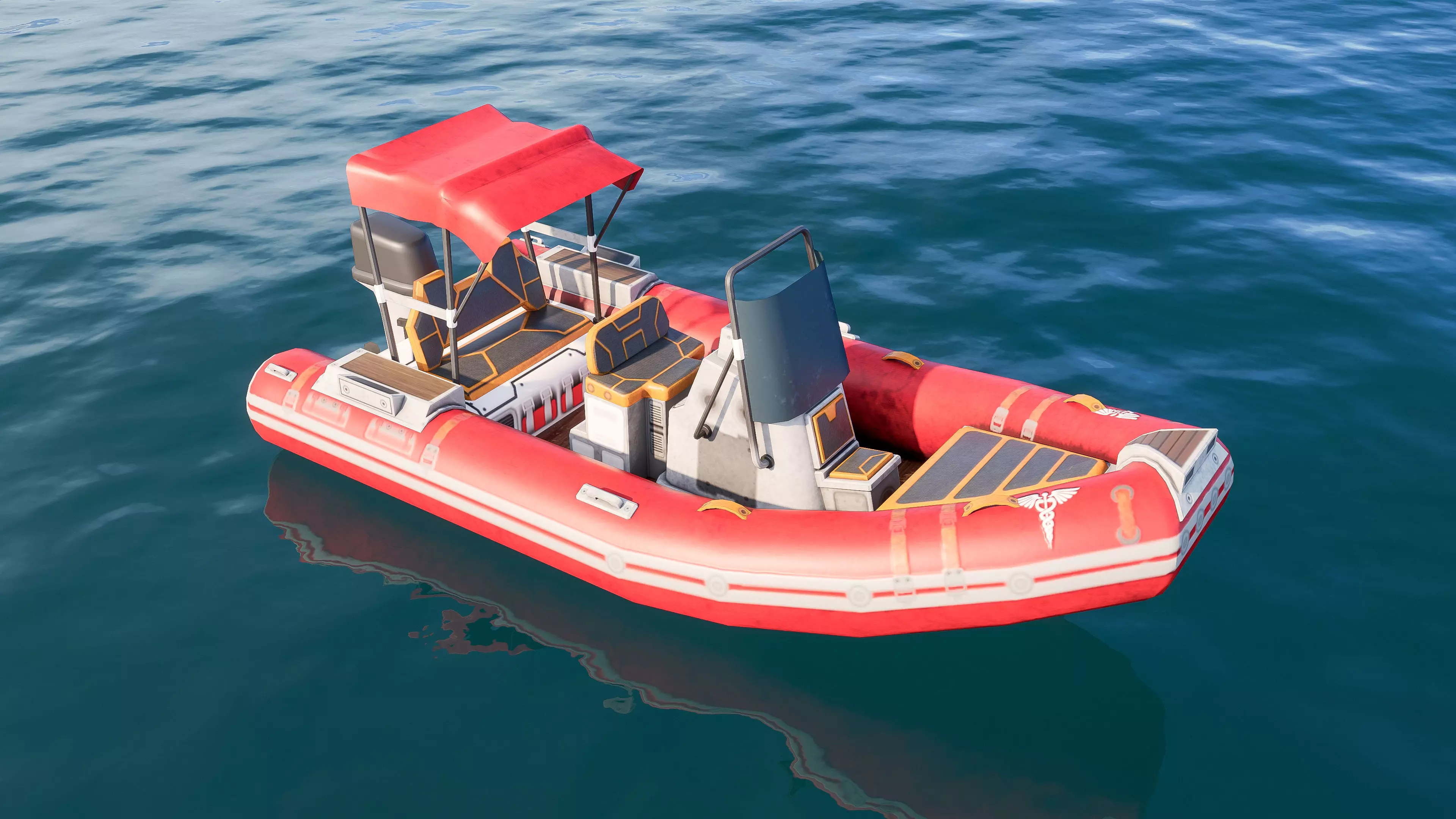Inflatable boats collection 3D model_9