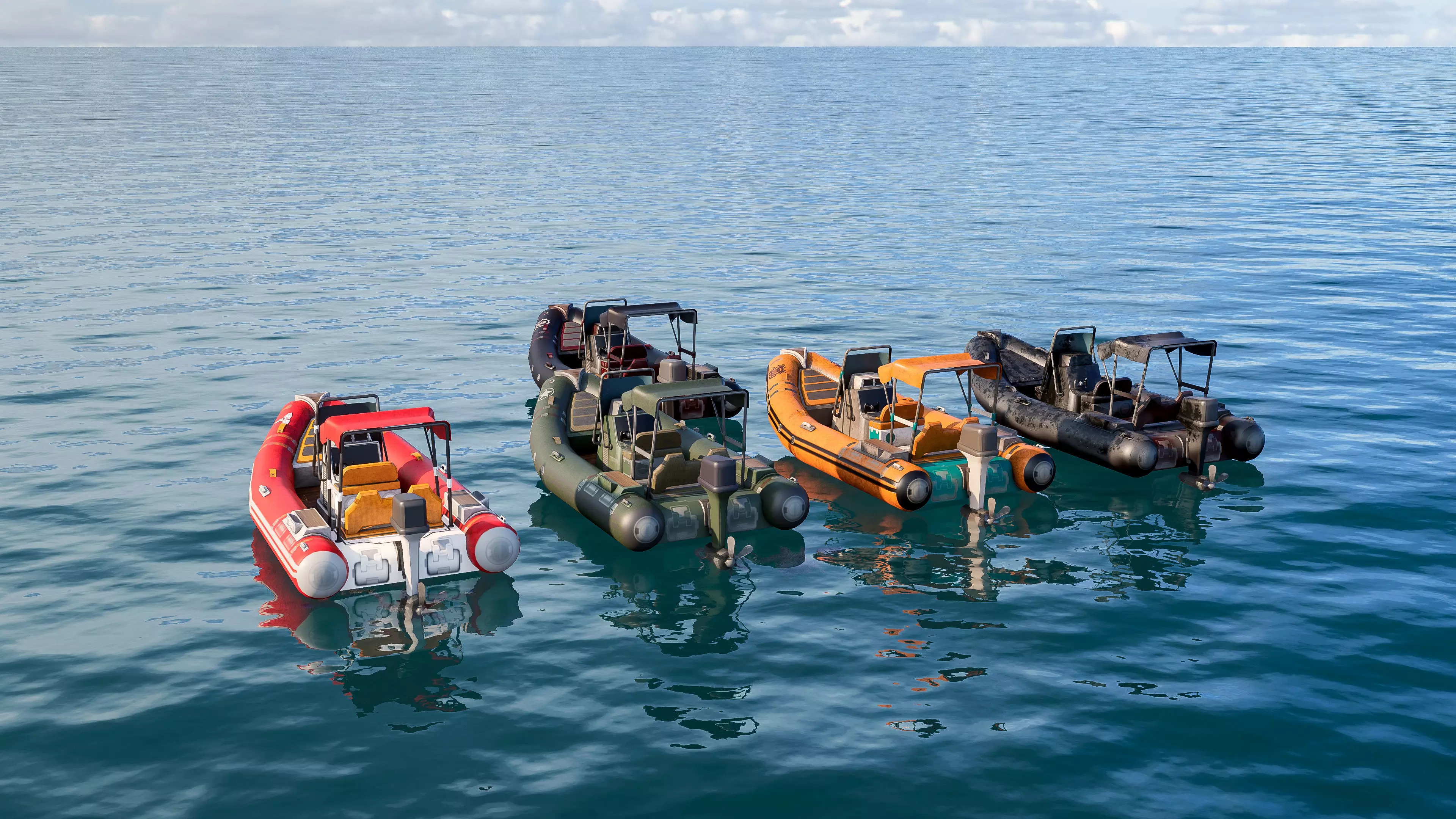 Inflatable boats collection 3D model_11