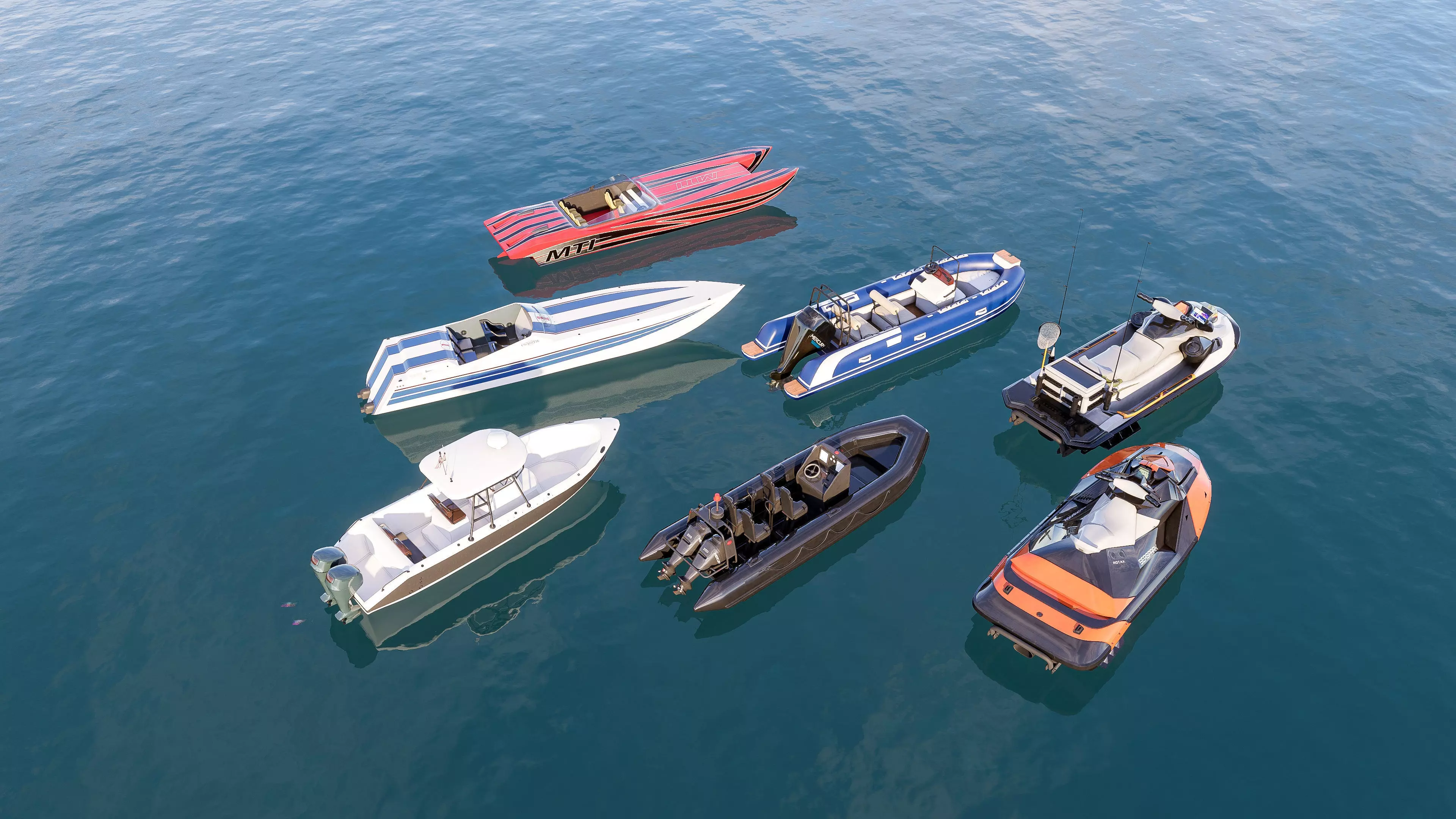 Motorboat speedboat collecttion 3D model_15