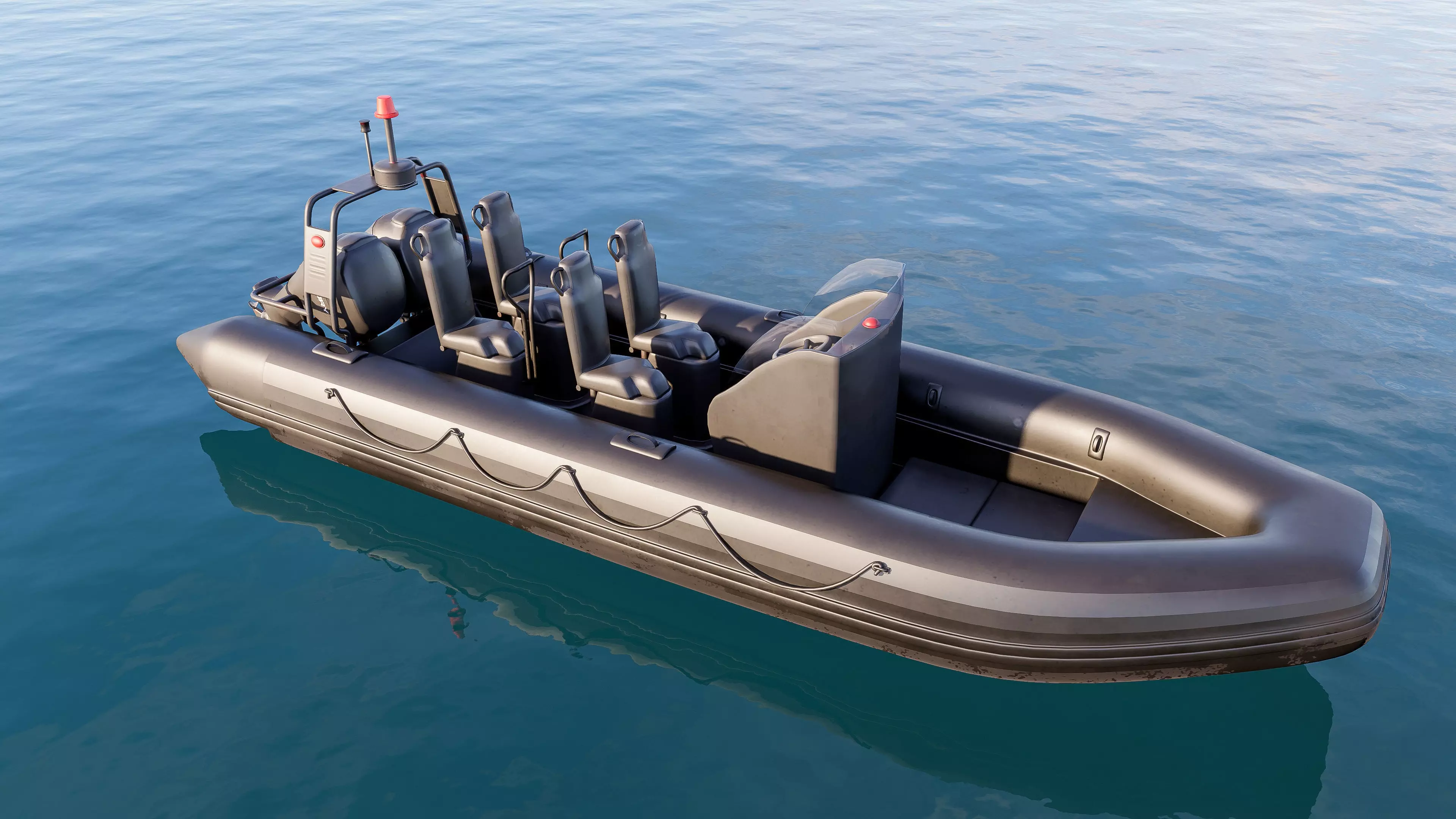 Motorboat speedboat collecttion 3D model_1