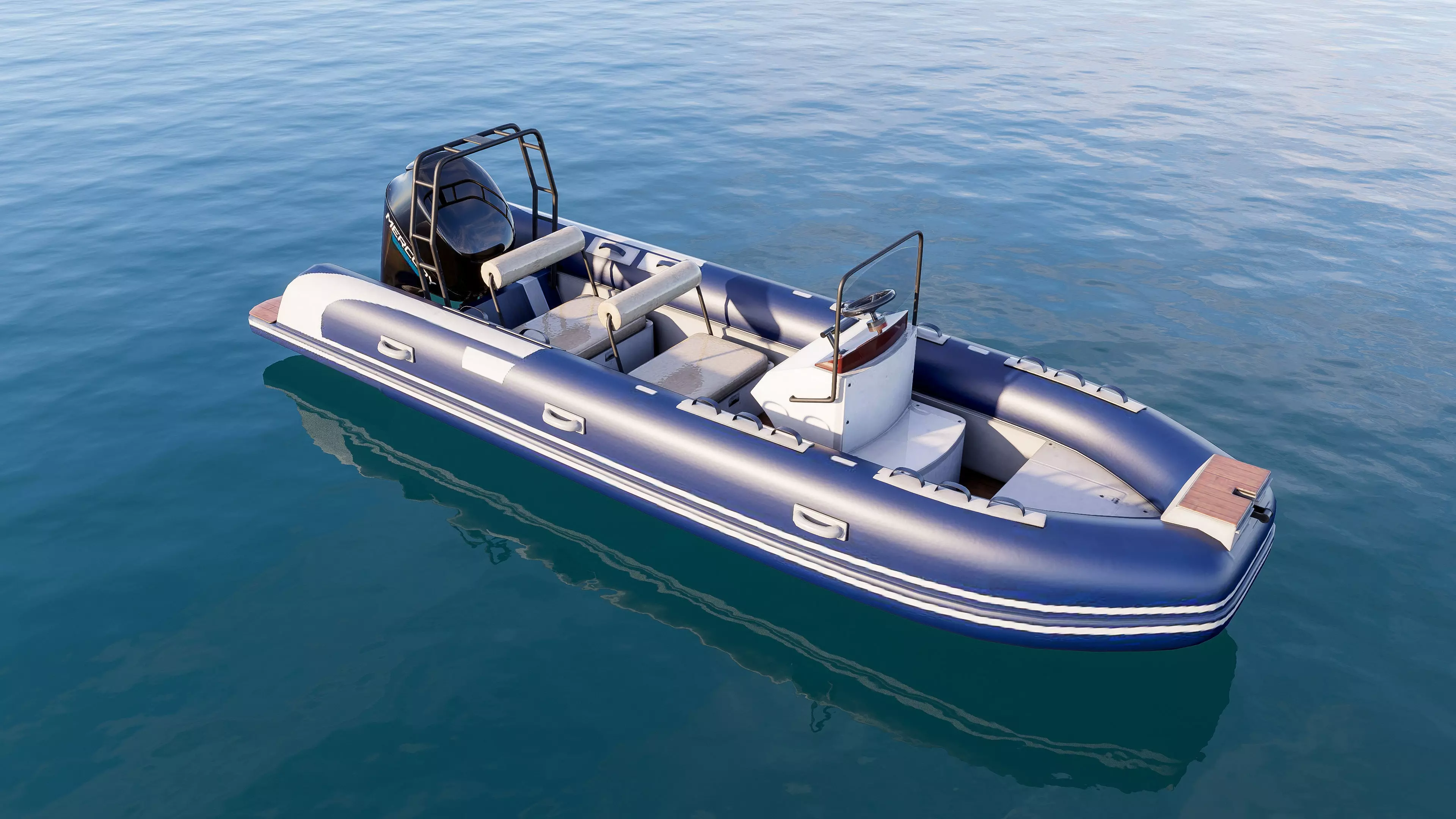 Motorboat speedboat collecttion 3D model_8