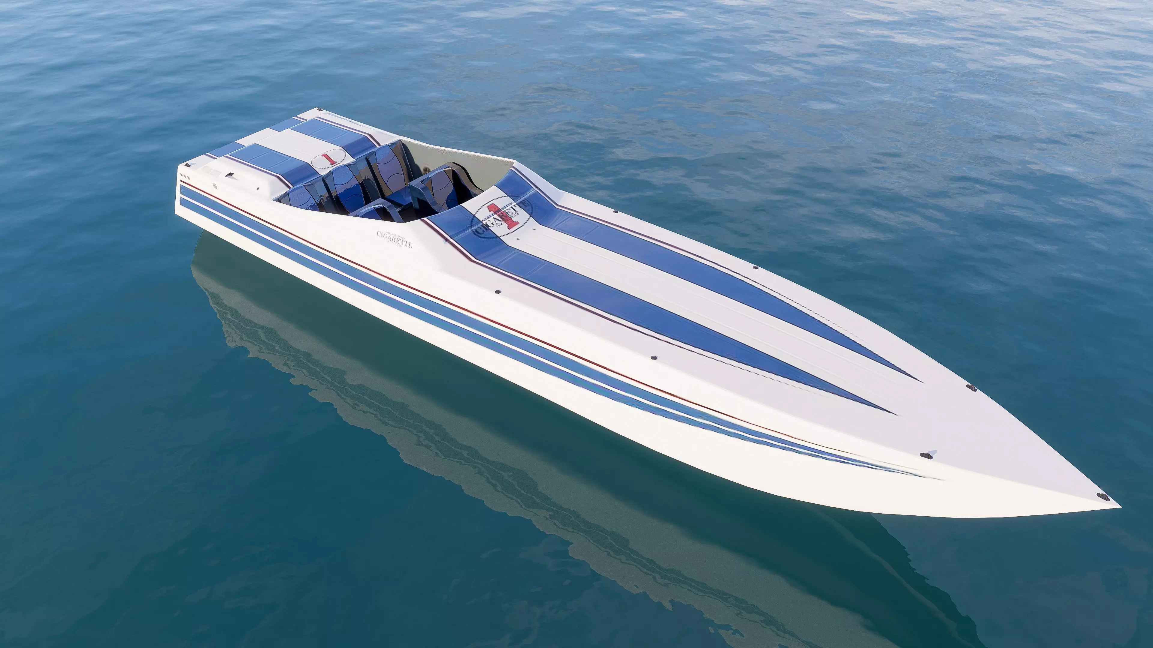 Motorboat speedboat collecttion 3D model_13