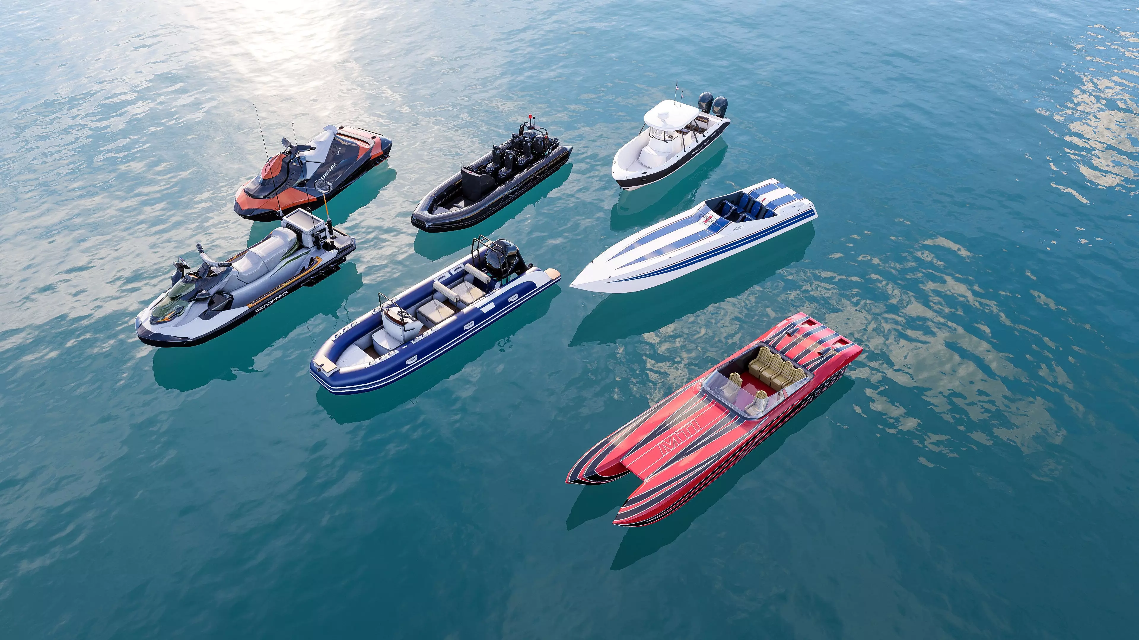 Motorboat speedboat collecttion 3D model_16