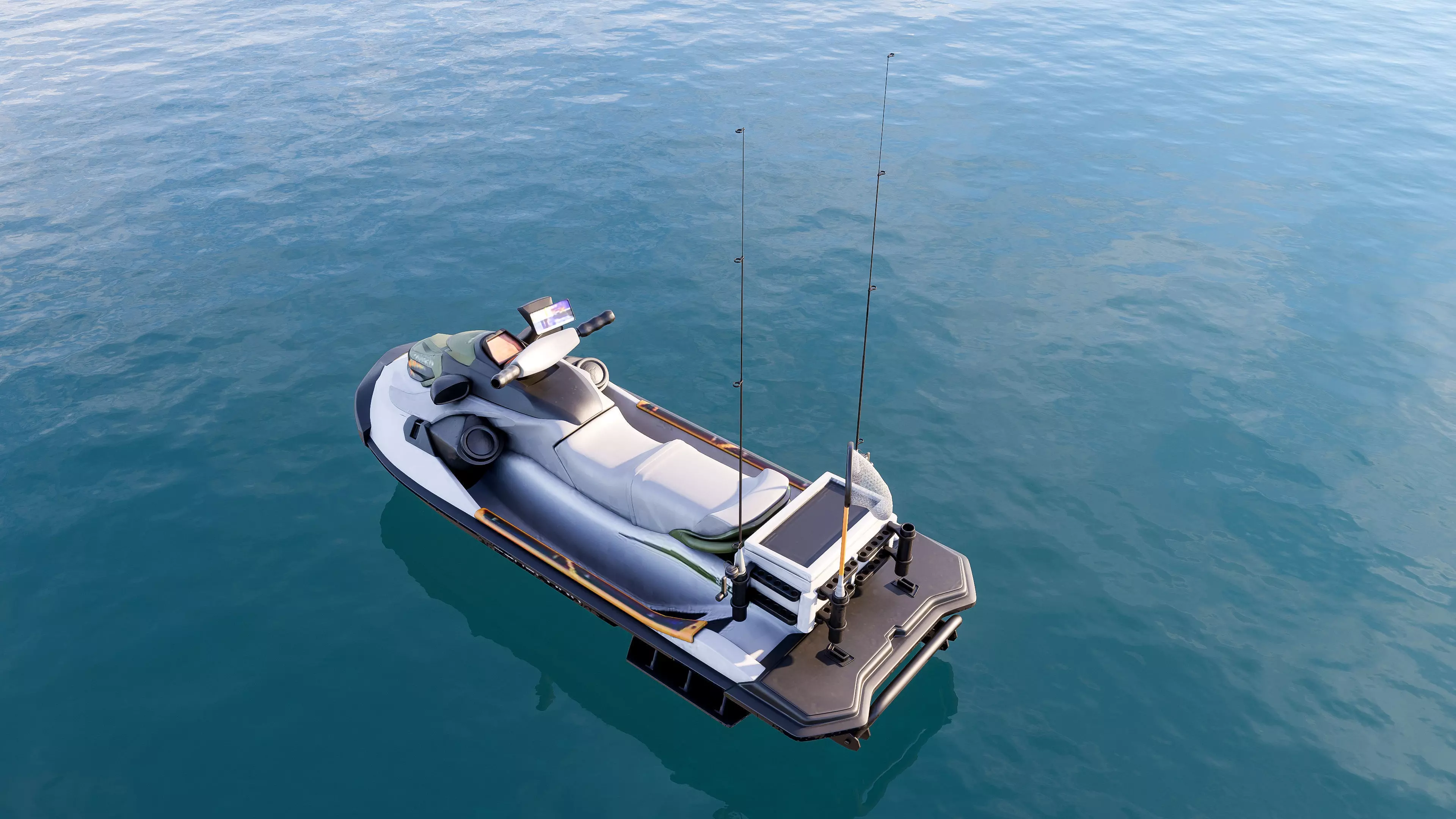 Motorboat speedboat collecttion 3D model_2