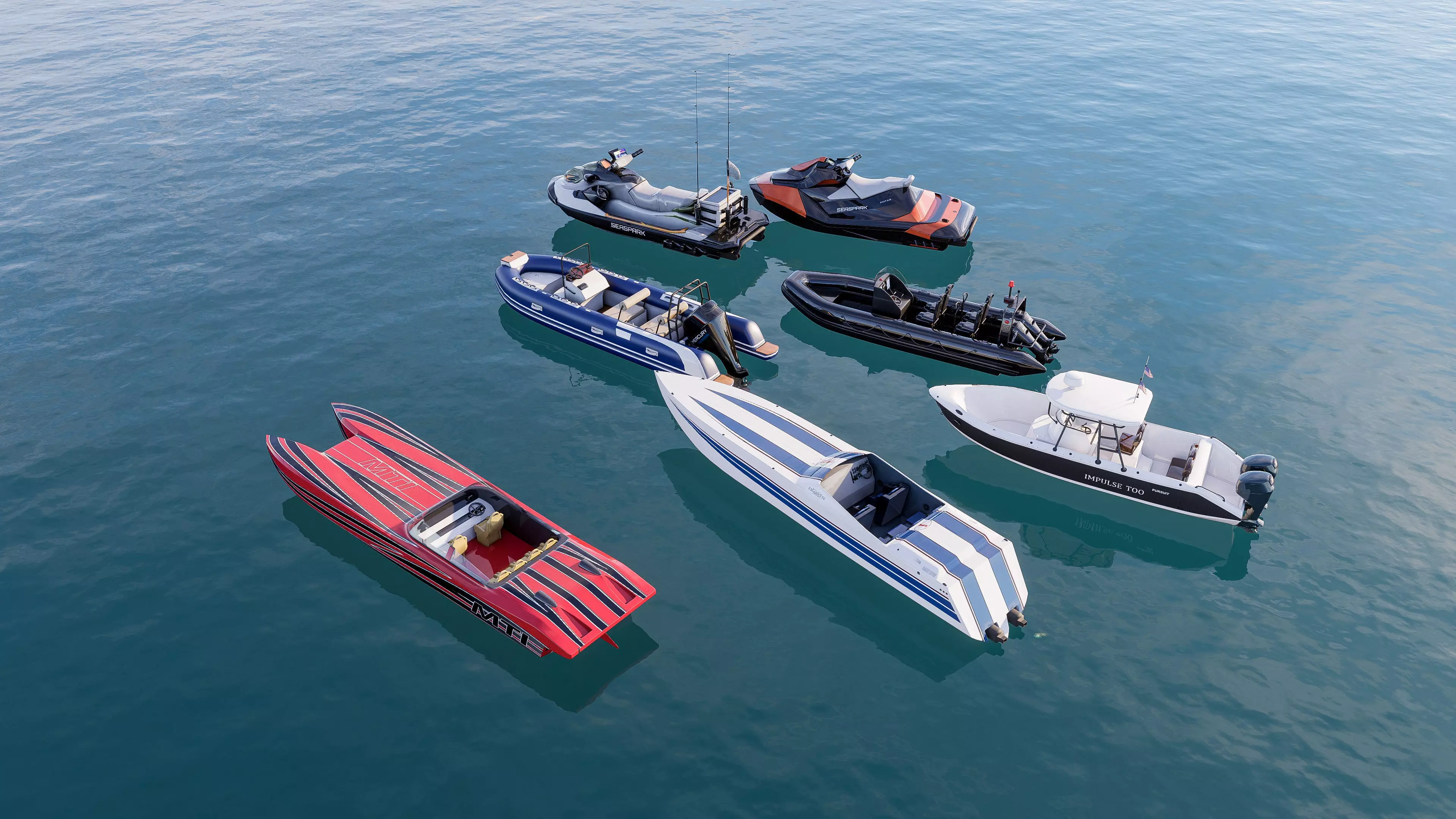 Motorboat speedboat collecttion 3D model_19