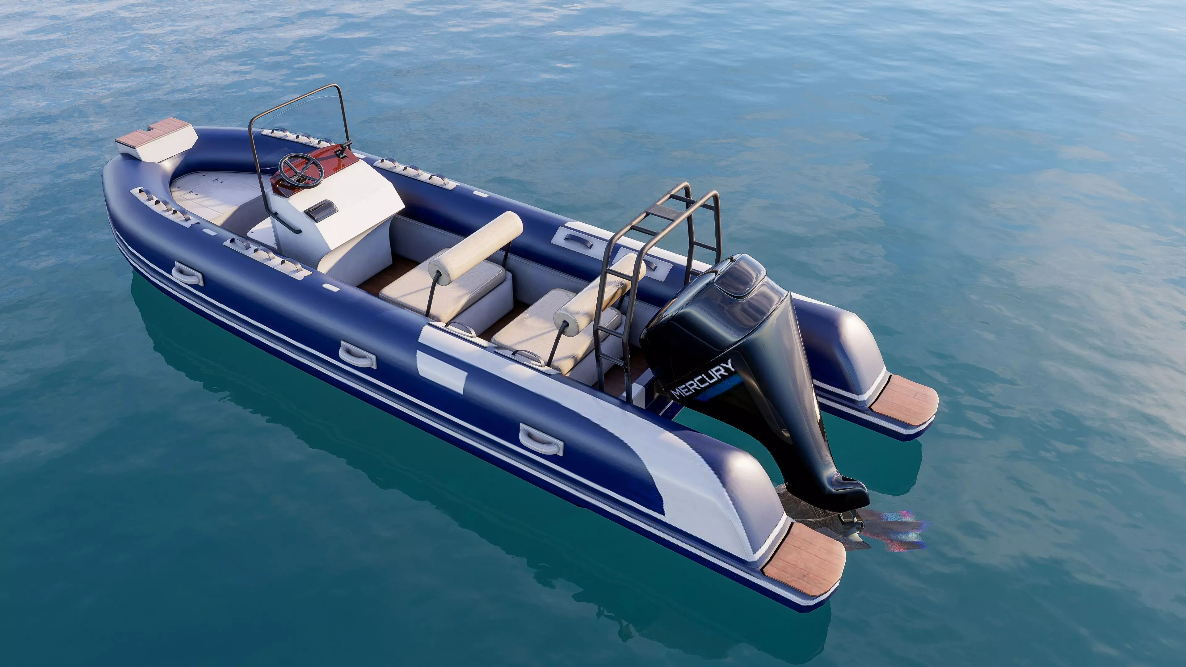 Motorboat speedboat collecttion 3D model_10