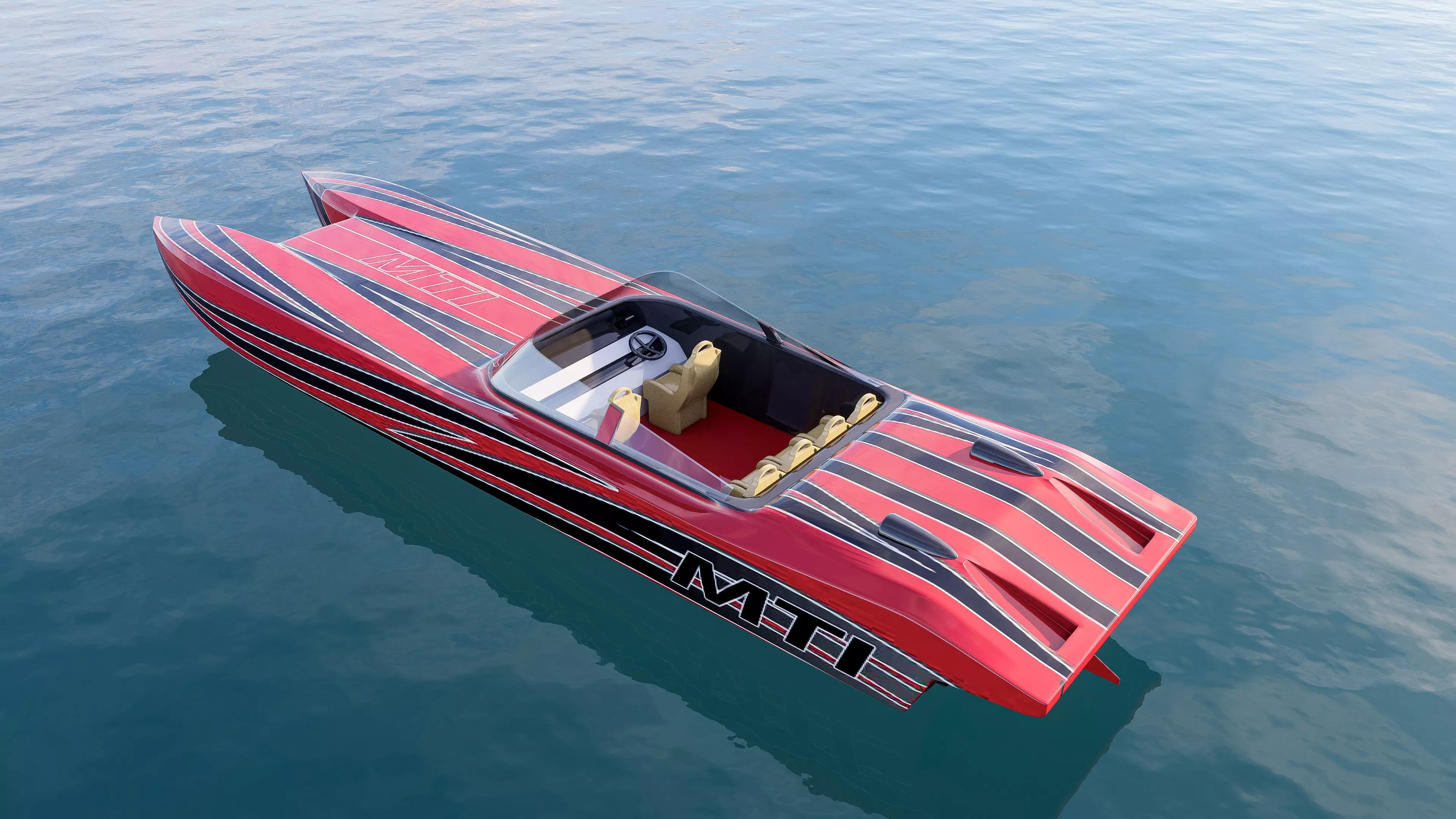 Motorboat speedboat collecttion 3D model_14