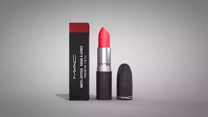 Lipstick MAC Box 3D Model